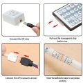 DC12V Led Controller Mini 44 keys IR Remote controller for 3528 5050 SMD RGB LED Strip Light 44key Single Dual Output. 