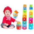 11 Piece Stacking Cups Stackers Pre-school Learning Toy Colorful Stacking Cups Tower Pyramid. 