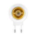 E27 220V Screw Mouth Night Light Can Tilting EU Lamp Holder With Switch Round Foot Wall Type Lamp Shades Stable performance and easy to install. 