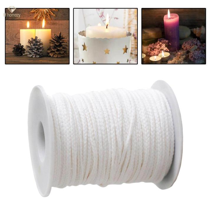 2 Pieces Candle Wicks Braided Candle Core for Soy Beeswax Candle Making