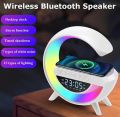 g500 G Shaped Lamp & Speaker with Wireless Charger, Bluetooth, USB Speaker for PC & Mobile. 