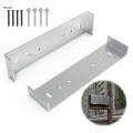 2x Mailbox Mounting Brackets Hardware Aluminum Mailbox Support Brackets. 