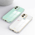 PlusCase for Xiaomi Redmi A2+ Plus 6D Plating Soft Case Lens Protector Square Frame Silicone Glossy Shockproof Phone Back Cover. 