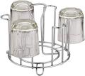 Decorative Stainless Steel Glass Holder for Kitchen Dining Table (6 Glass Stand). 