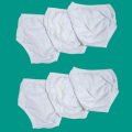(Pack Of 12 ) White Nicker diaper Cover Panties Underwear for Kids Best Quality. 