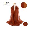 Luxury Plain Chiffon Georgette Hijab for Women - 70x30 Inches. 