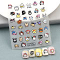 Sanrio Embossed 5D Nail Sticker Anime Nail Art Supplies Kero Kero Keroppi My Melody Hello Kitty Stickers Nail Decoration Decals. 