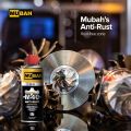 "Ultimate 400ml Rust Remover and Anti-Rust Spray for Bikes, Cars, and Metal Tools | MUBAH 100% Accurate | Top Rust Remover for Auto, Chrome, Steel, Multipurpose Use | Best Metal Cleaner, Penetrating Oil, Lubricant | Long-Lasting Protection". 