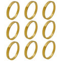 9Pcs Gold Color Napkin Rings Napkin Buckles Serviette Holder for Wedding Party Restaurant Hotel Home Table Decoration. 