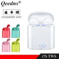 New i7s tws Bluetooth Headphones Red Pink wireless earphones Sports earbuds Headset With Mic for iphone huawei xiaomi samsung. 