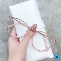 ELJ Graded Eyeglasses with Grade -50 100 150 200 250 300 350 400 450 500 550 600 for Women And Men Retro Art Student Unisex Metal Frame Optical Glasses Fashion Eyewear. 