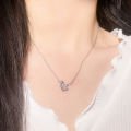 Youbo Water Bottle Diamond Necklace for Women Summer Light Luxury Sweet Pendant High-end Non-fading Clavicle Chain Jewelry. 