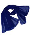 Crinkle Chiffon Dupatta For Girls And Women Navy Blue / Royal Blue Colored Crinkle Chiffon Full Size Lace Dupatta Chiffon Dupatta with 4-Side ZigZag Cotton Lace Ideal for Traditional Wear. 