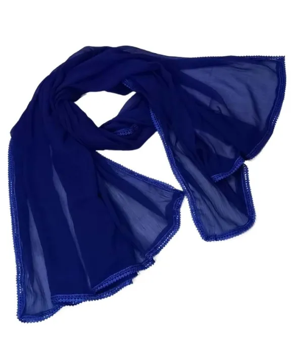 Crinkle%20Chiffon%20Dupatta%20For%20Girls%20And%20Women%20Navy%20Blue%20/%20Royal%20Blue%20Colored%20Crinkle%20Chiffon%20Full%20Size%20Lace%20Dupatta%20Chiffon%20Dupatta%20with%204-Side%20ZigZag%20Cotton%20Lace%20Ideal%20for%20Traditional%20Wear%20-%20Image%206