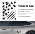 1PCS 3D Realistic Hole Car Sticker 3D Bullet Hole Car Stickers, Ultra-Realistic Fake Bullet Hole / motorbike / motorcycle sticker. 