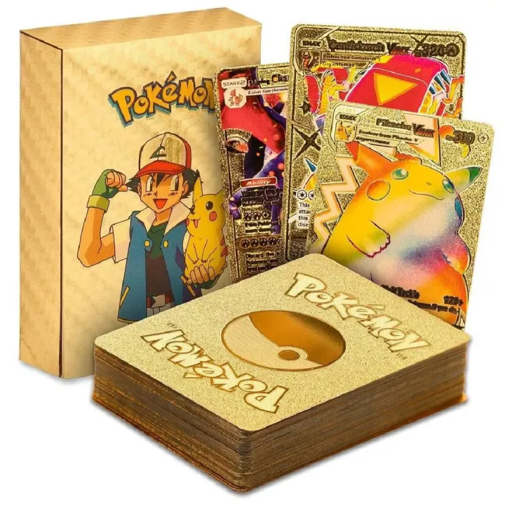 55%20Pcs%20Pok%C3%A9mon%20Gold%20Foil%20Cards%20Anime%20Cartoon%20Pok%C3%A9mon%20English%20Version%20Tcg%20Card%20Pok%C3%A9mon%20Cards%20Box%20For%20Fans%20Rare%20Collection%20Card%20Child%20Toys%20Gifts%20Golden%20Edition%20-%20Image%202