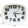 Table Clock Battery Operated Desktop Small Alarm Needle Clock. 