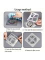 Eco Pack of 10 Drain Net - Drain Sticker Cover - Drain Stopper - Sink Net - Floor Drain Sticker For Kitchen Bathroom Hair And Insects Anti Clogging Filter Net. 