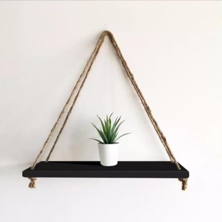 Display Wall Shelf, Storage Rack, Wall Rack, Wall Hanging Shelf, Rope