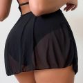 Women Swimming Skirt Transparent Swimsuit High/Mid Waist Bikini Bottom Vintage Swimwear Skirt Tankini Swimdress Large Size. 