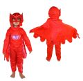 Blue Green Red Boy Girl PJ Masks Costume,Pajamas with Mask Kid Costumes Removable Tail Child Animal Performance Cosplay Costume. 
