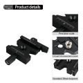 Mounting Plate Clamp Double Lock Mounting Plate Clamp Adjustable Knob Adapter for Tripod Ball Head -06. 