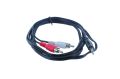 3.5mm Stereo Audio Aux to 2 RCA L/R Cable 1.5 meter Best Quality. 
