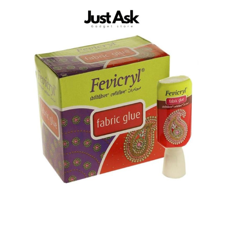 Colle à Tissu Fevicryl No Stitch (30ml) - Lot De 5 Tubes, Neufs, Livraison Gratuite