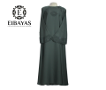 EIBAYAS - Umbrella Maxi Style Abaya Material Nida Fabric 100% Black Nug Bazu Design for Girls And Woman With Fast Delivery. 
