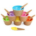 ICE CREAM CUP WITH SPOON. 