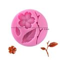 Fly Leaf Flower Series Silicone Mould DIY Rose Chocolate Candy Mold Cake Decoration Resin Fondant Molds Baking Tool. 