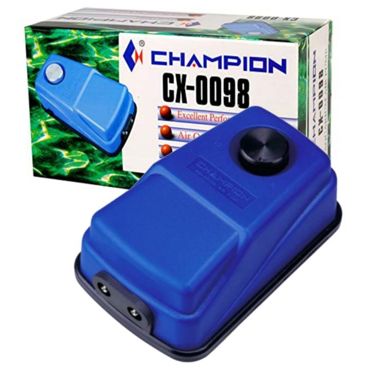 CHAMPION CX-0098 (Power-5.3W) Silent Aquarium Double Nozzle Adjustable Flow Air Pump