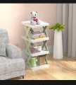 HMT     High Quality Foldable X Shape Plastic Shoe Rack Multi-Layer Non-Woven Shoe Cabinet Home Standing Holder. 