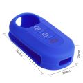 【Universal Car Parts Store】3 Buttons Car Key Case Key Cover Fob For FIAT 500 500L ABARTH Panda Bravo Silicone Key Bag. 