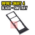 Infinix Smart 4 SIM Tray Sim Jacket Sim Slot Sim Door For Infinix Smart 4 - Black. 