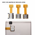 Card Extender Hybrid Dual SIM Card Adapter Sim Extension Cable Slot Durable For Mobile Phone Android Accessories. 