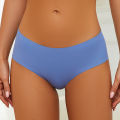 Seamless Thongs Comfortable Seamless Women's Sports Panties Moisture-wicking Mid Waist Underwear for Active Ladies Soft Breathable Elastic Briefs Ice Silk Panties. 