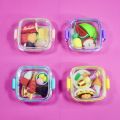 1 box of 4 small / mini erasers (1-3cm)  / fancy erasers / rubbers - stationery rubber for kids - girls and boys. 