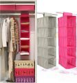 Tidy Hanger Kids Hanging Wardrobe Storage Organiser  5 Shelf Clothes Bag. 
