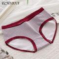 ECHIDNA Lace Schoolgirl Panties Japanese Style Lace Edge Soft Breathable Lady Briefs Mid Waist Anti-septic Underpants for Daily Sports Buyers' Favorite Japanese Style Underwear. 