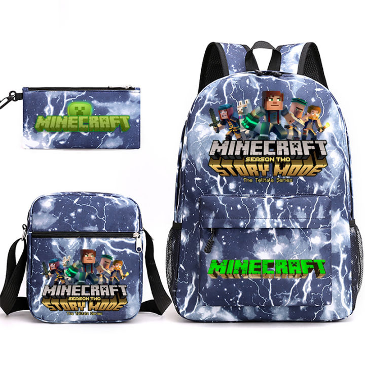 2022%20Top%20Games:%20Minecraft,%20Creeper,%20Backpack,%20Pencil%20Case,%20Shoulder%20Bag,%20Three-Piece%20School%20Bag%20-%20Image%205