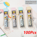 100Pcs/Box 0.5/0.7mm Mechanical Pencil Replace Lead Pencil Refill Erasable Smooth Writing Drawing Stationery Graphite Lead 2B. 