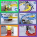 Thomas and Friends Track Train Climbing Stairs Set Thomas Train LED Light Music Rail Kids Train Set Climbing Ladder & Glide ON Track Train. 