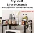 Kitchen Storage Shelf,Microwave Stand,Kitchen Storage Rack, Large Capacity, Does Not Take Up Space, Multi-Functional Floor-Standing Multi-Layer Storage Rack 60×38×120cm Blackwalnut. 
