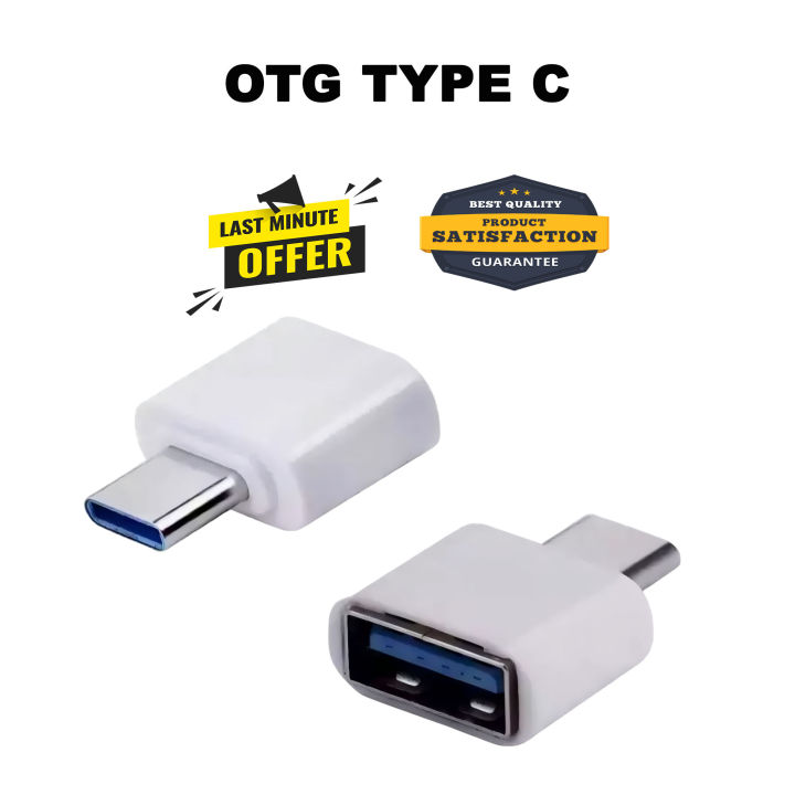 USB to Type C OTG Converter for Android Smartphones, Fast Data Transfer and Charging Adapter