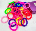 Pack of 10 hair ponies (Spiral). 