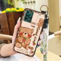 Waterproof Back Cover Phone Case For ZTE Blade V30 Vita/V2022 Wristband Cartoon Fashion Design Silicone Phone Holder. 