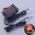 Dual Red LED Digital Display Thermometer Waterproof Temperature Sensor 0.56 Inch. 