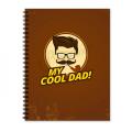 Happy Father's Day Notebook - Customized Notebook A4 Size (200 Pages). 