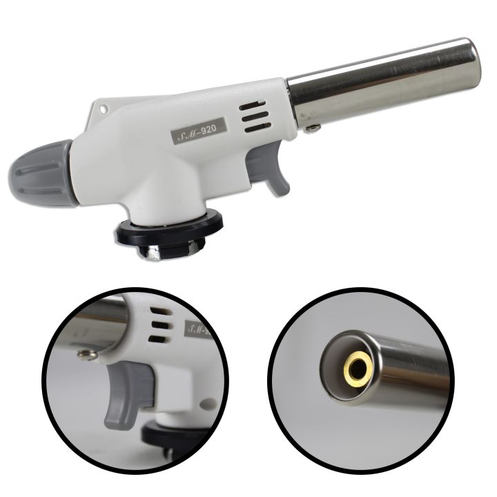 Gas Torch Blow torch Cooking Soldering Auto Ignition Outdoor BBQ Culinary Gas